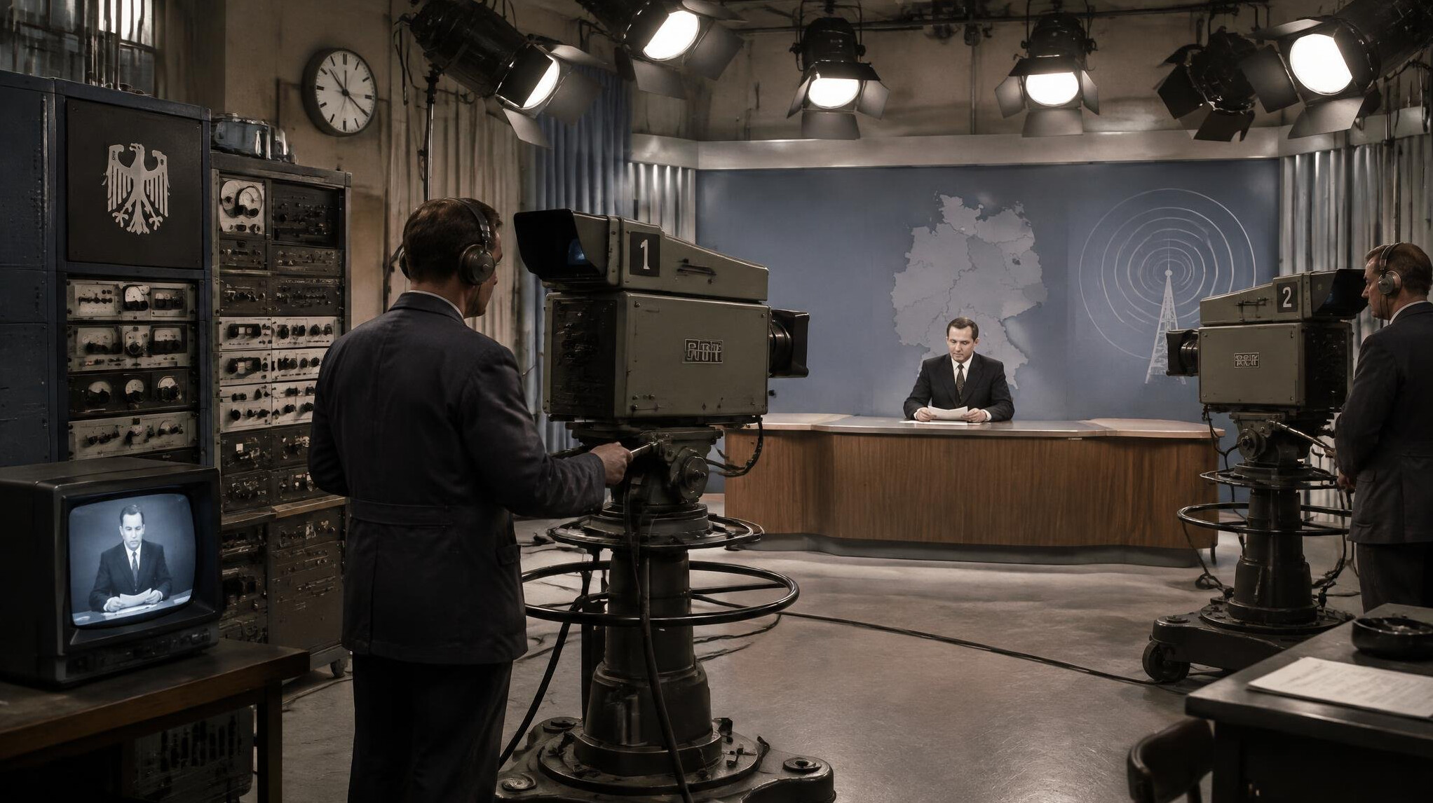 historical tv studio interior