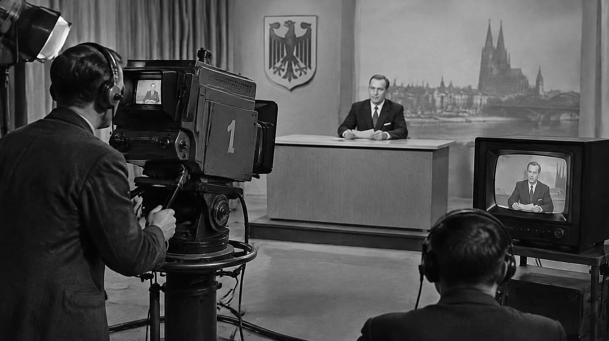 vintage german tv studio
