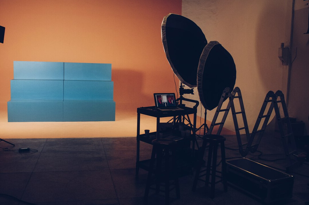 modern german tv studio